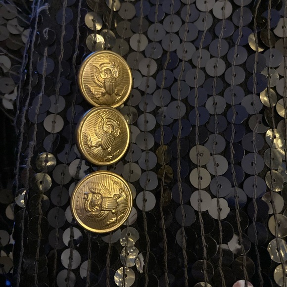 Vintage 80-90s Janette black sequins jacket made for St. Martin Sport - Picture 3 of 11